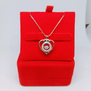 Liontin Dancing stone perak silver925 Lapisan emas putih L107