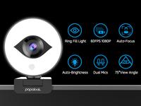 Gambar PAPALOOK Webcam 1080P 60FPS Auto Focus, Microphone, Tripod - PA552Pro dari Ausdom Indonesia Kota Administrasi Jakarta Utara 4 Tokopedia