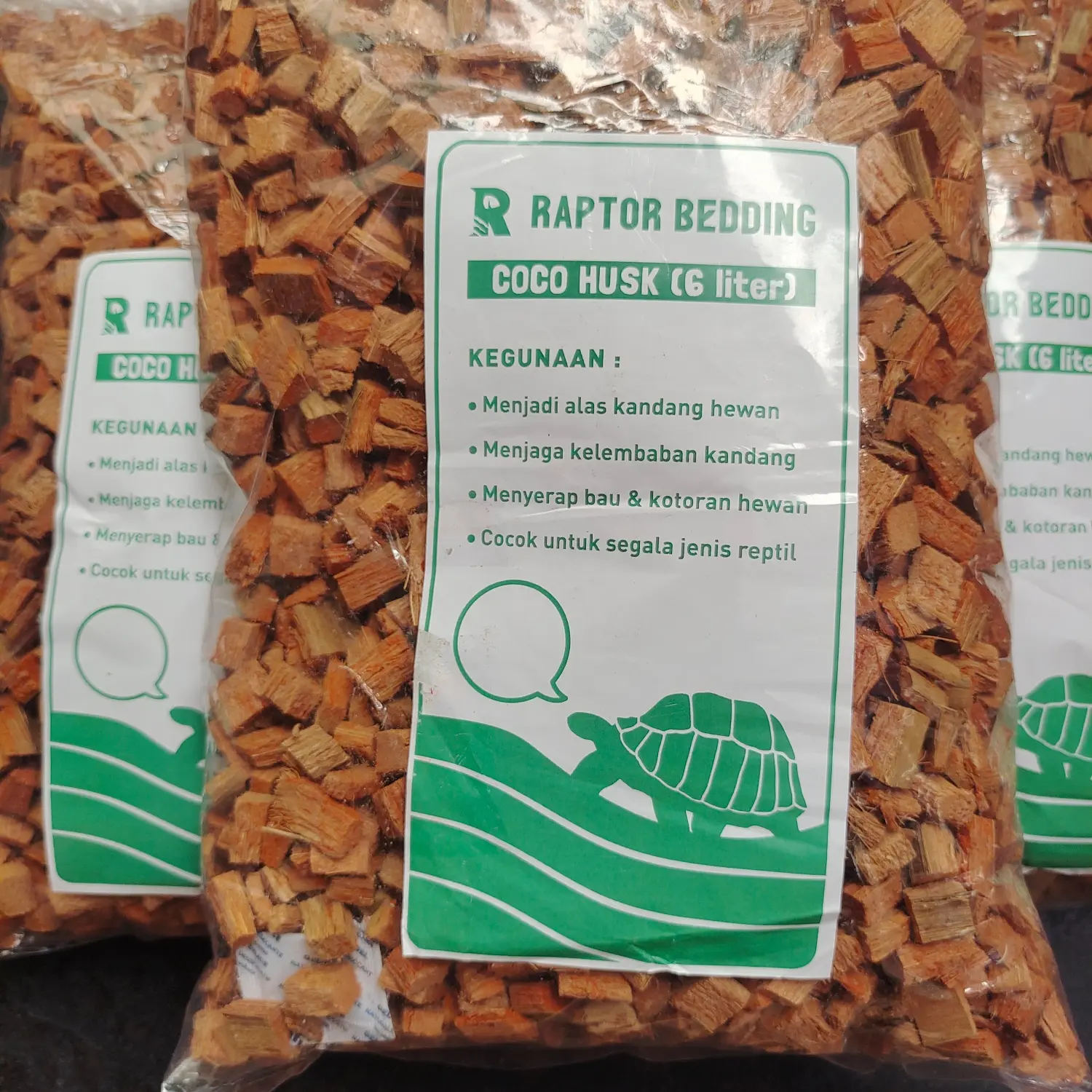 Coco husk raptor 6L/Alas kandang TORTOISE Reptile cocohusk substrate6L