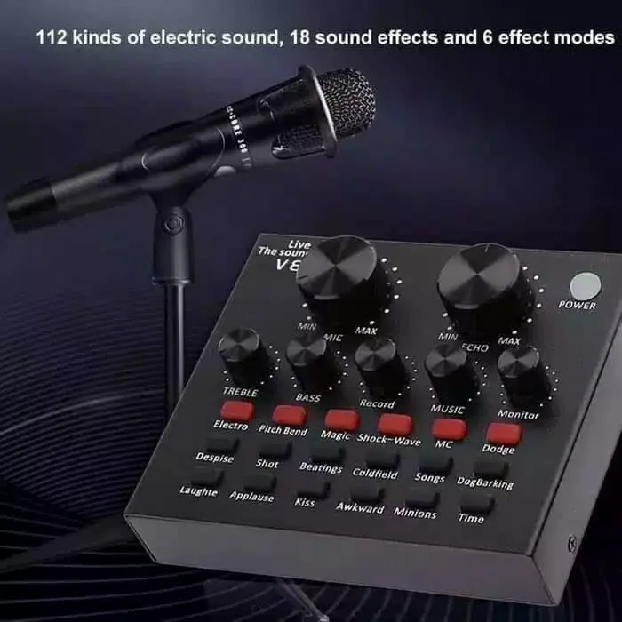 Sound card V8 Mixer Bluetooth SoundCard V8 Audio USB External Soundcar 2
