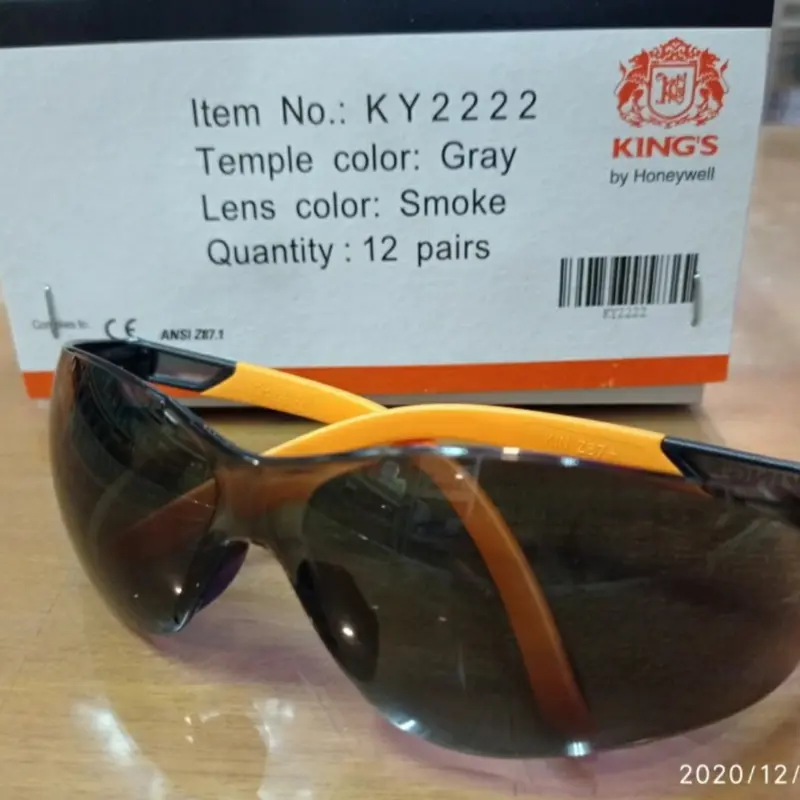 kacamata safety king's ky 2222 Lens Smoke Original 1