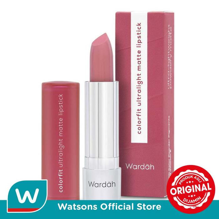 Gambar Wardah Colorfit Ultralight Matte Lipstick 05 Blossom Pink 3.6g dari Watsons Indonesia Official Store Kab. Tangerang Tokopedia