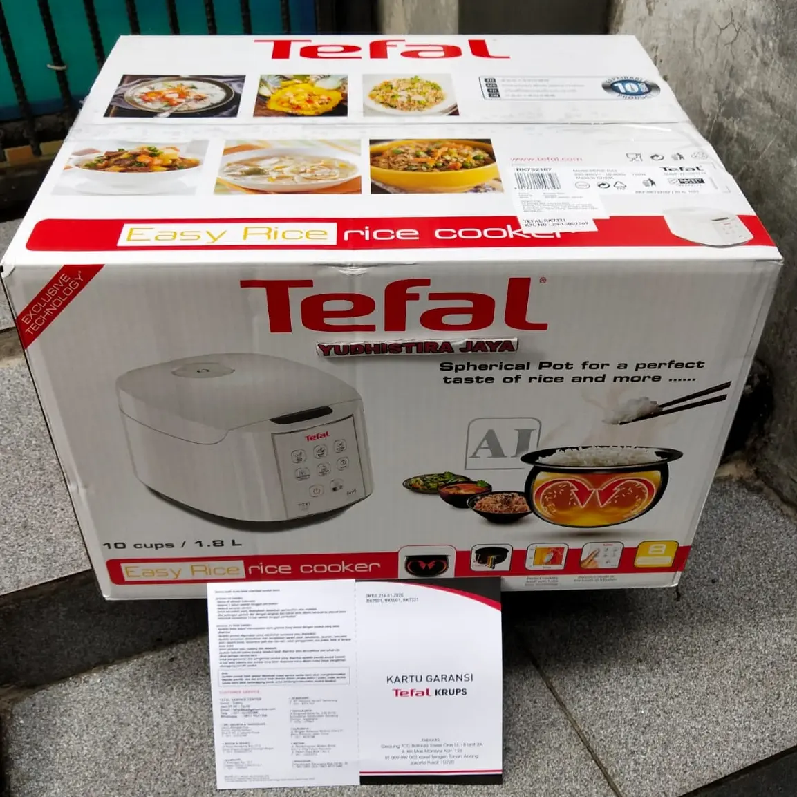 Tefal Easy Rice Cooker RK7321 Penanak Nasi Grs Resmi Tefal