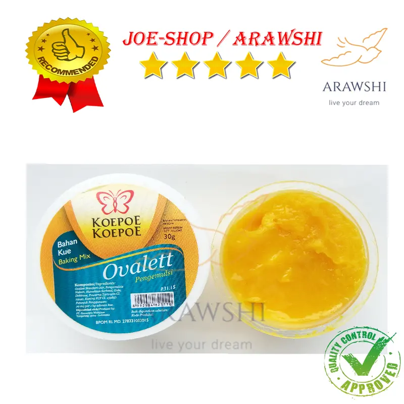 Koepoe Koepoe Bahan Tambahan Pangan Ovalett Pengemulsi 30 gr 0