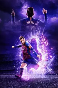 Poster Pemain Bola Eropa Leo Messi / Hiasan Dinding Model Terbaru