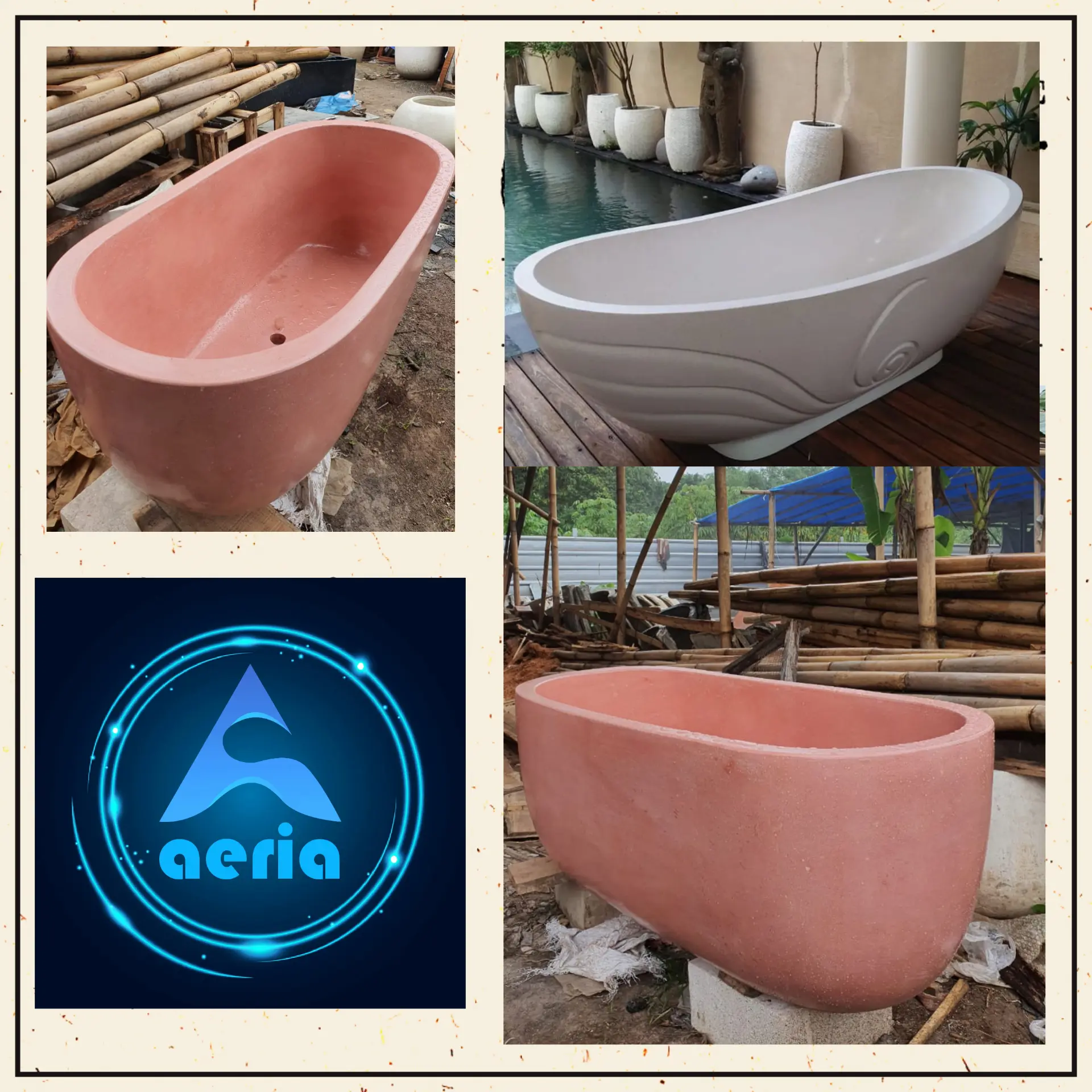 Bathtub Ukir Custom Terasso