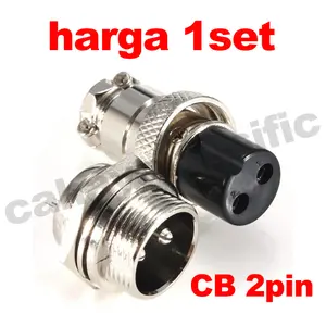 jeck jek Jack jak CB 2P Konektor CB 2pin Soket jack connector 2P Pin