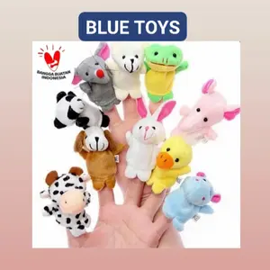 Boneka Jari Binatang satu set isi 10pc Edukatif murah Terapi Wicara.