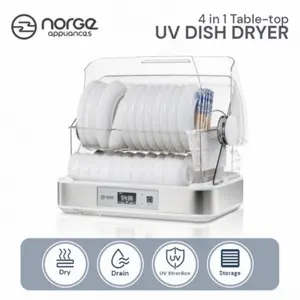 Norge 4 in 1 Table Top UV Dish Dryer - Steril Piring Botol Sterilizer