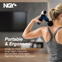 Gambar NGY PhysioPro Portable Massage Gun / Alat Pijat Elektrik | NGY-320 - Biru + Charger dari Nagoya Electronics Kota Administrasi Jakarta Barat 3 Tokopedia