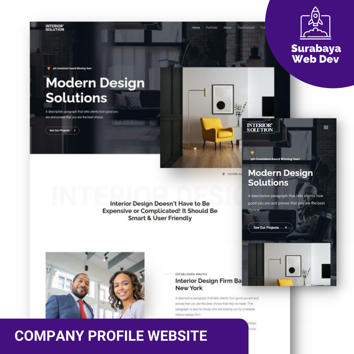 Gambar Website Company Profile| Sekolah | Travel | Bisnis dari Surabaya Web Dev Kota Surabaya Tokopedia