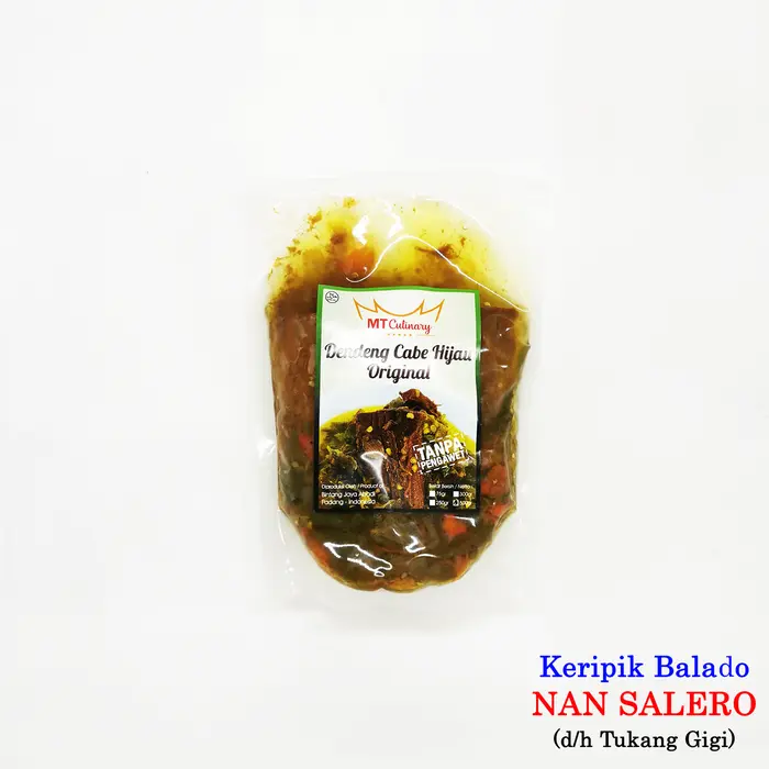 Gambar Dendeng Lado/Cabe Hijau MT Culinary - Original dari Keripik Balado Nan Salero Kota Padang 3 Tokopedia
