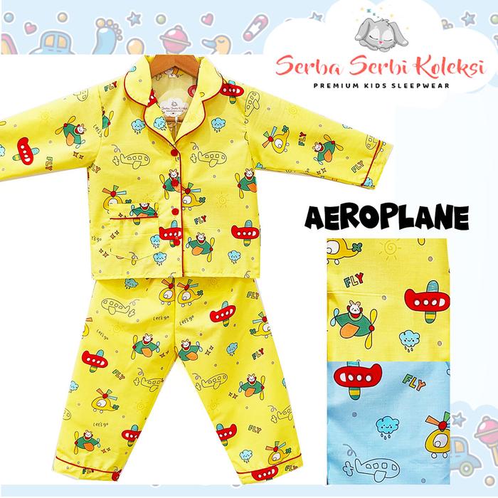 Gambar PIYAMA ANAK LENGAN PANJANG / BAJU TIDUR ANAK KATUN PREMIUM - PP46 dari SerbaSerbiKoleksi_NEW Kota Administrasi Jakarta Barat Tokopedia