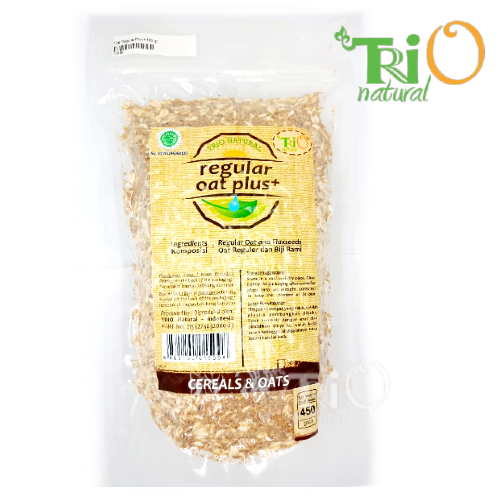 Gambar Oat Regular Plus+ 450 gram dari Trio Natural Kota Bandung Tokopedia
