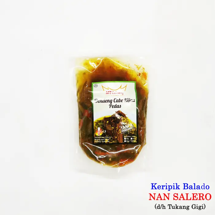 Gambar Dendeng Lado/Cabe Hijau MT Culinary - Original dari Keripik Balado Nan Salero Kota Padang 4 Tokopedia