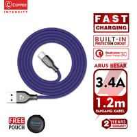 Gambar COPPER Kabel Data High Speed INTENSITY (Micro USB) QC 3.0 (up to 3.4A) - Merah dari Copper Samarinda Official Kota Samarinda 1 Tokopedia