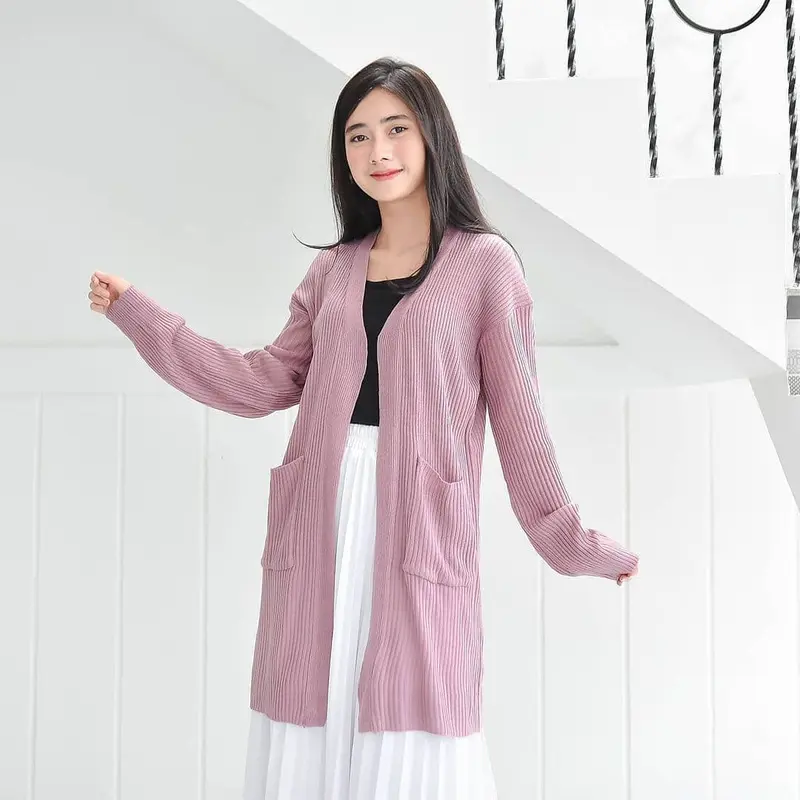 Cardigan rajut panjang / Long gardigan wanita / Kardigan panjang 2