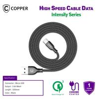 Gambar COPPER Kabel Data LIGHTNING High Speed INTENSITY Series QC 3.0 dari Copper Samarinda Official Kota Samarinda 2 Tokopedia
