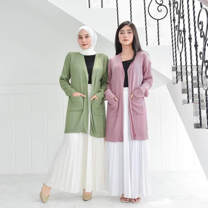 Cardigan rajut panjang / Long gardigan wanita / Kardigan panjang 0