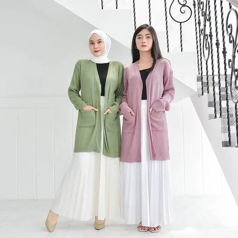 Cardigan rajut panjang / Long gardigan wanita / Kardigan panjang 0