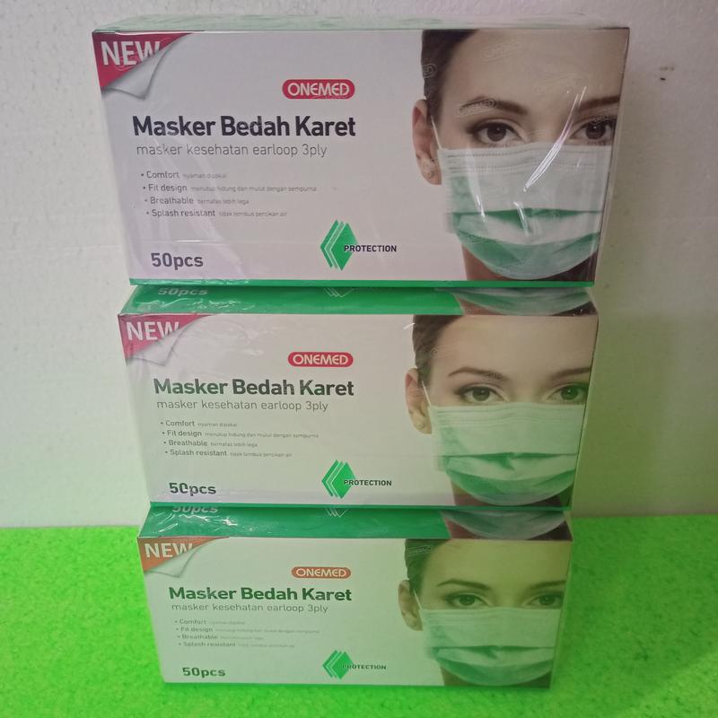 masker onemed earloop 3 ply - Shop | Tokopedia