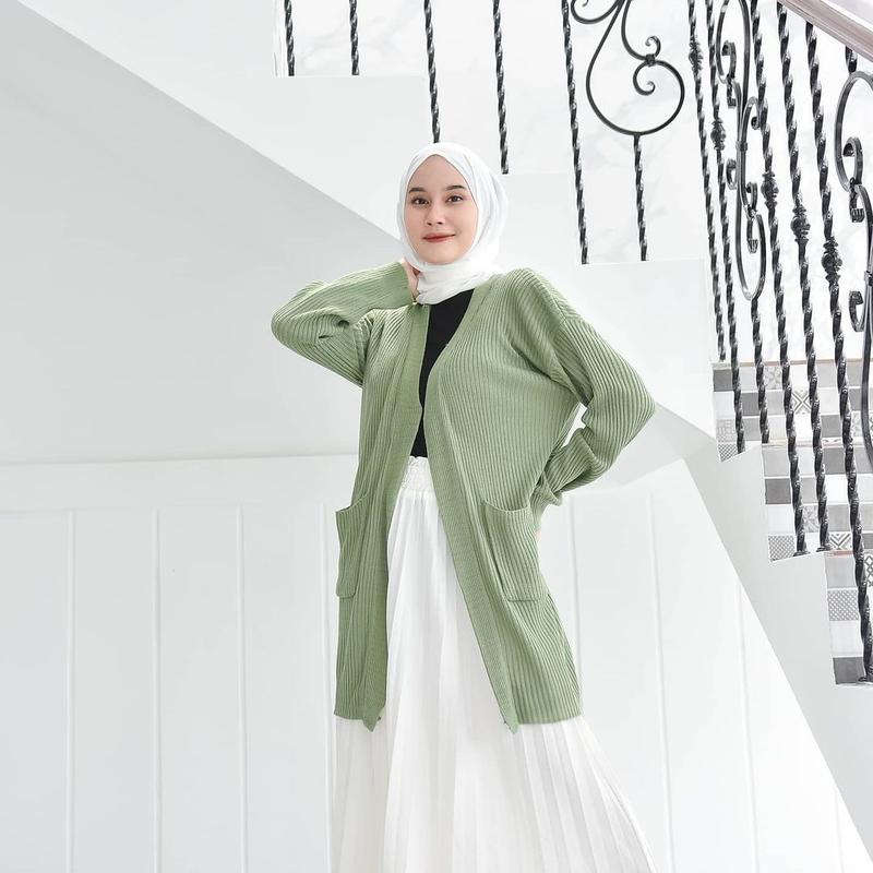Cardigan rajut panjang / Long gardigan wanita / Kardigan panjang 1