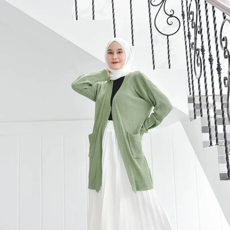 Cardigan rajut panjang / Long gardigan wanita / Kardigan panjang 1