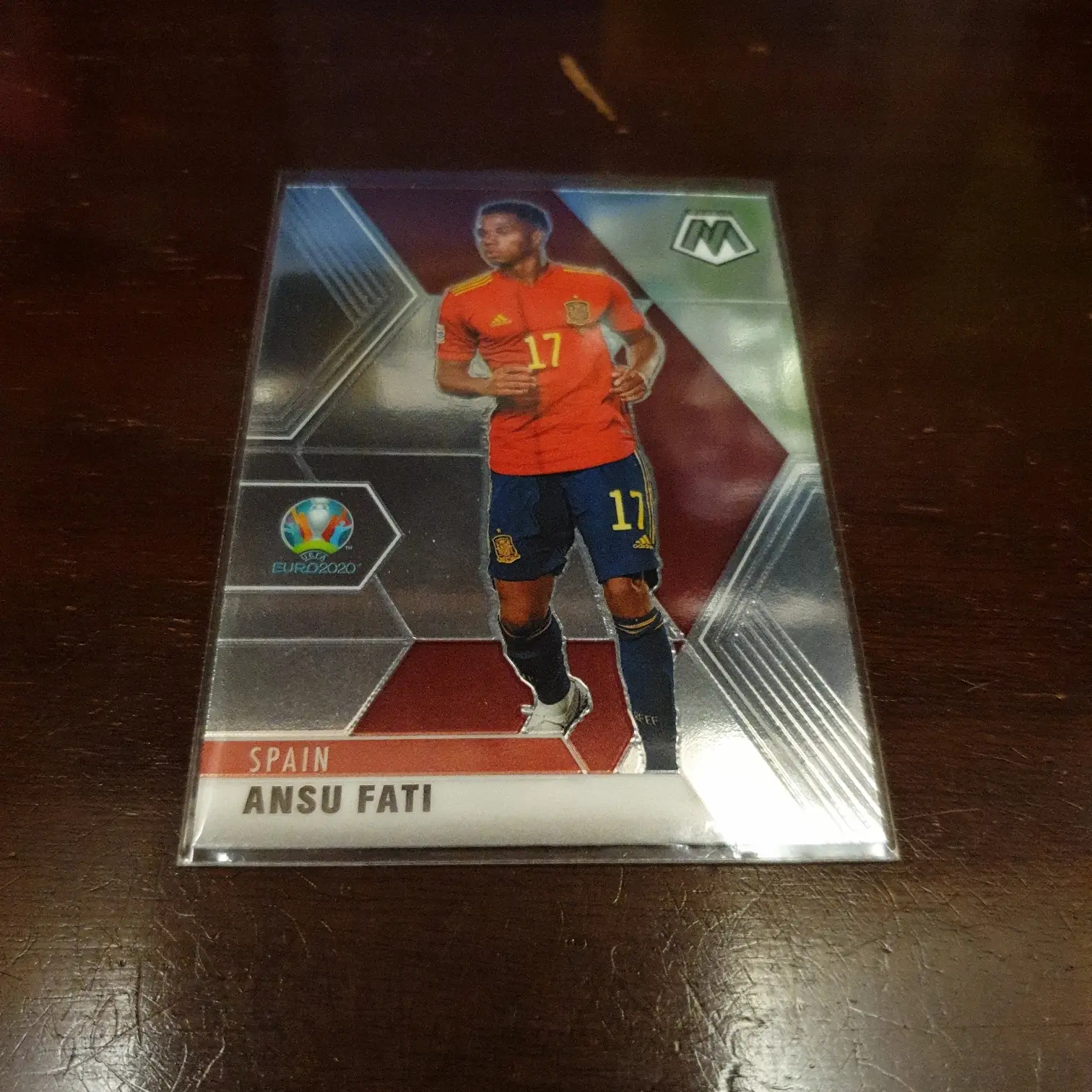 Kartu bola ansu fati panini mosaic euro 2020
