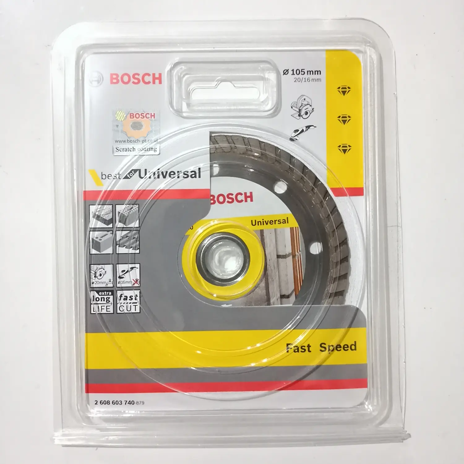 pisau mata gerinda potong keramik granit-bosch kuning turbo ori