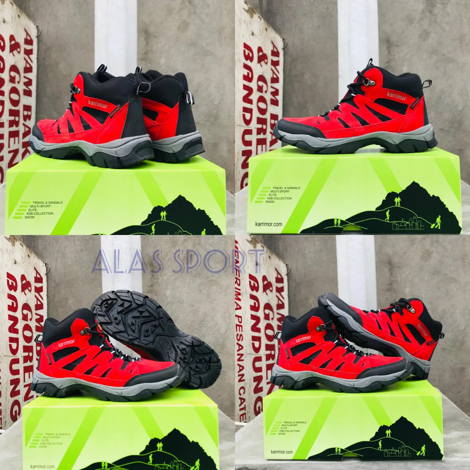 Promo Sepatu Gunung Pria Sepatu Karrimor Boots Sepatu Hiking Pria