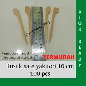 Tusuk sate yakitori 10cm 100pcs | Tusuk sate dayung bendera takoyaki