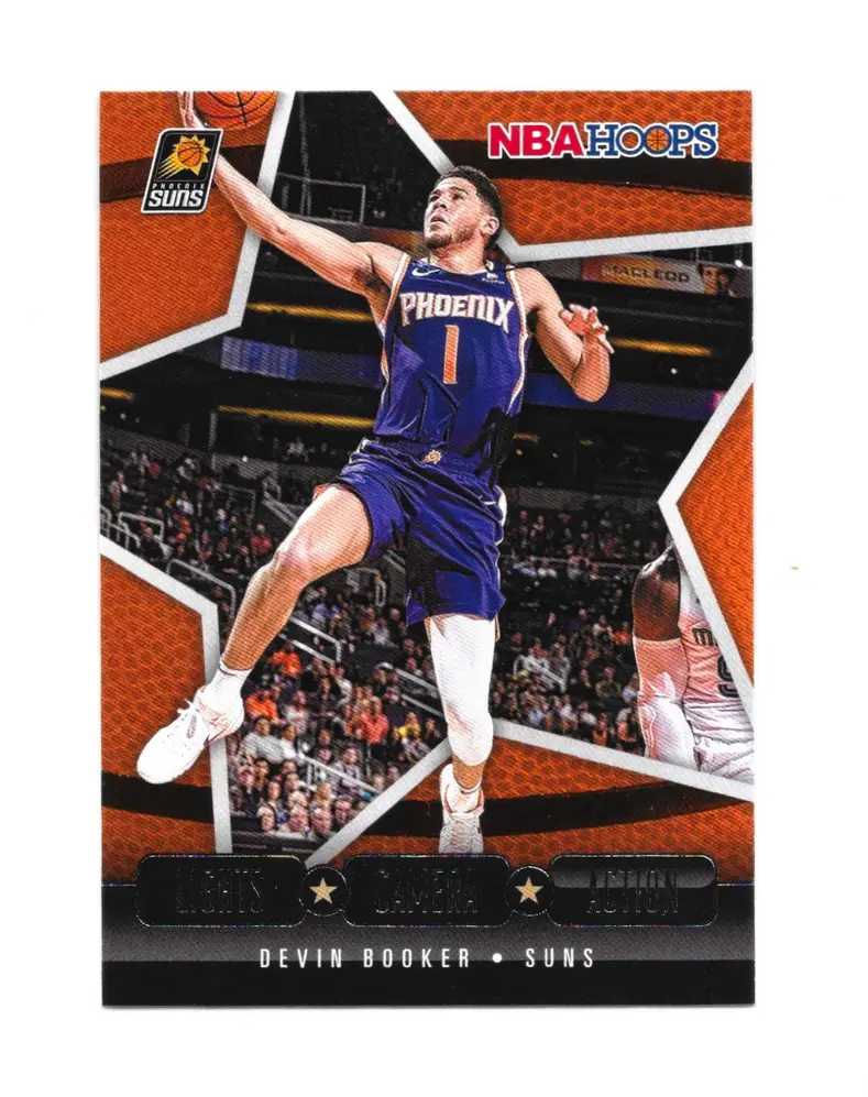 Kartu Basket Devin Booker Suns Hoops Lights Camera Action 2020-21 #7