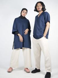 Gambar Dailyoutfits Freesia Oversized Tunik Katun Zipper Premium Quality - S dari Daily Outfits DYO Kota Tangerang 2 Tokopedia