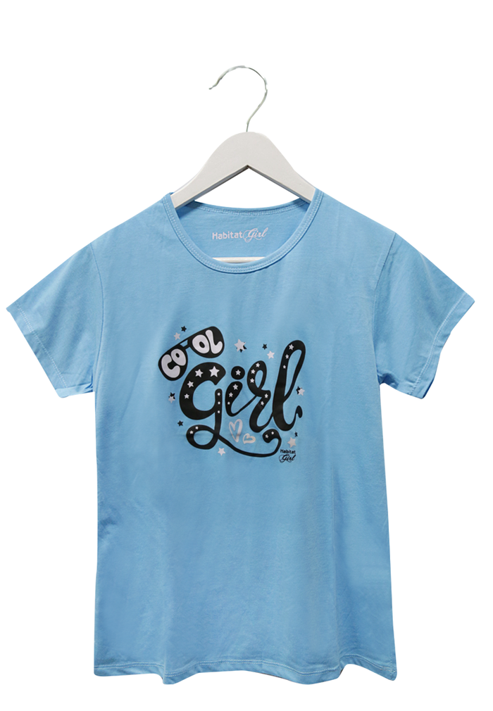 Gambar Habitat Girl - Cool Girl T-Shirt Pink - Kaos Katun 30s Sablon Rubber - Biru Muda dari Mal Golden Truly Store Kota Administrasi Jakarta Utara Tokopedia