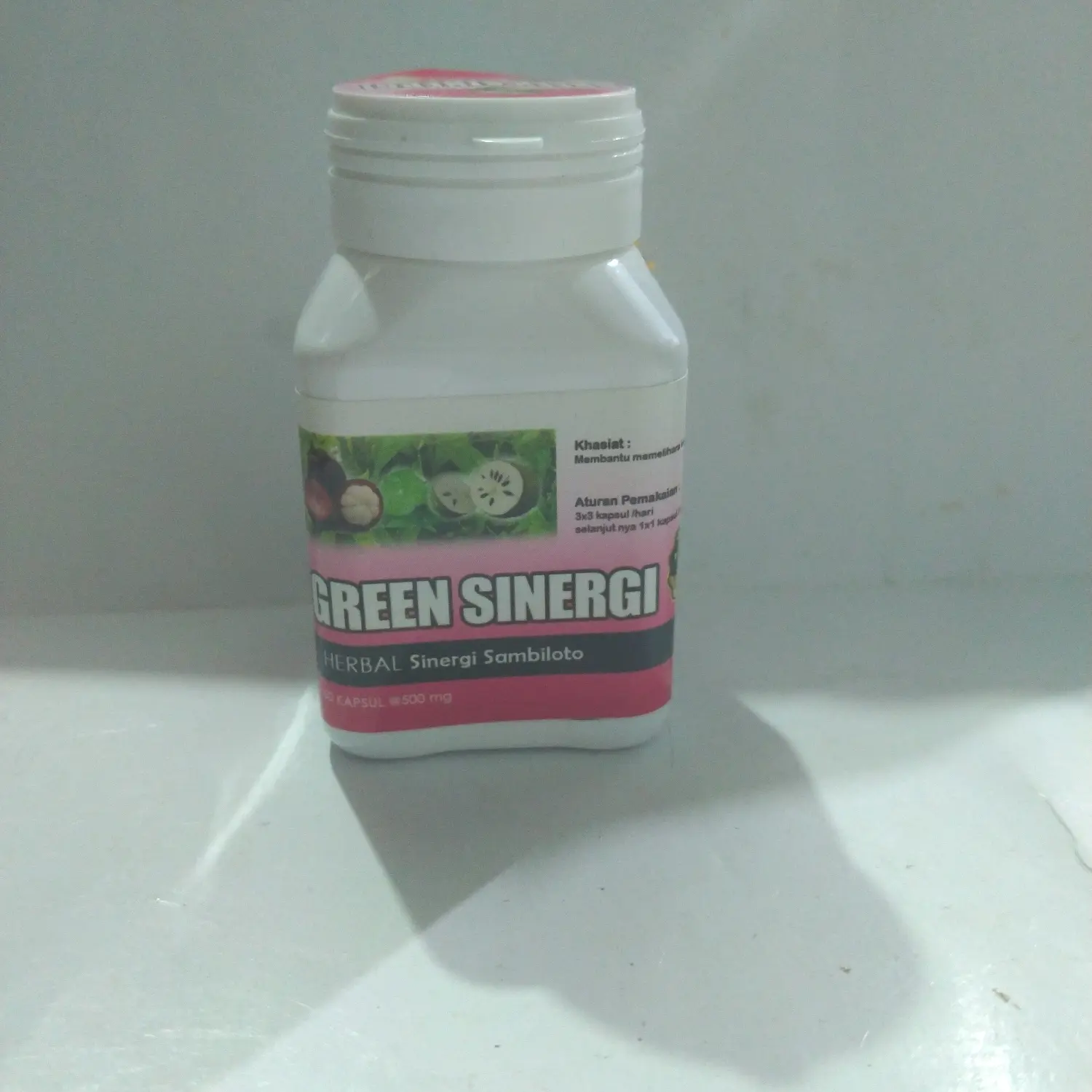 green sinergi sambiloto 60 kapsul original