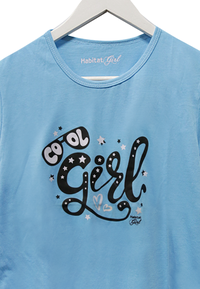 Gambar Habitat Girl - Cool Girl T-Shirt Pink - Kaos Katun 30s Sablon Rubber - Biru Muda dari Mal Golden Truly Store Kota Administrasi Jakarta Utara 2 Tokopedia