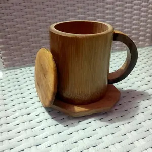 Gelas halus bambu untuk kopi