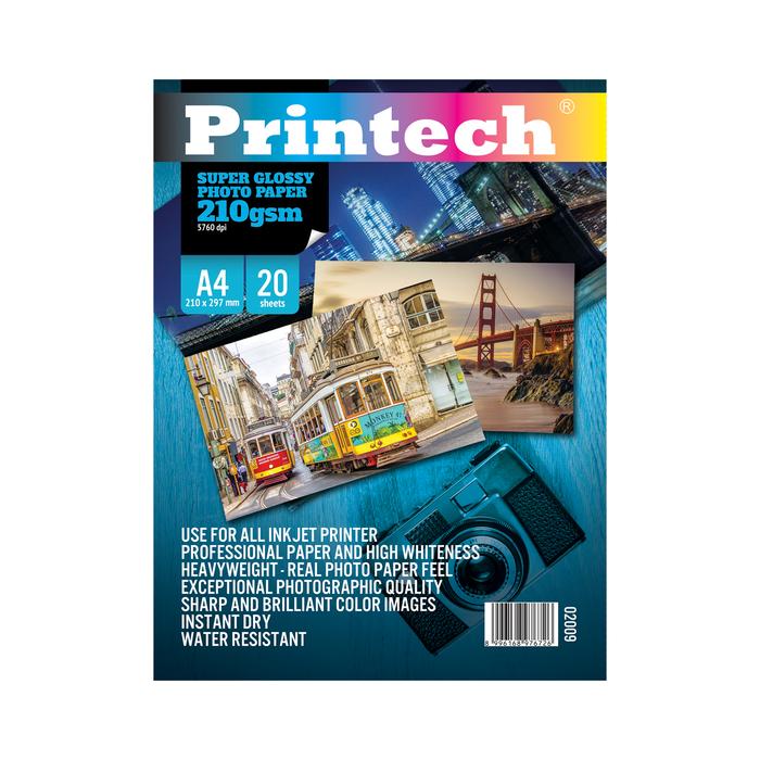Gambar Kertas Foto / Photo Paper Printech Super Glossy A4 210g - 02009-N dari printech Kota Administrasi Jakarta Utara Tokopedia