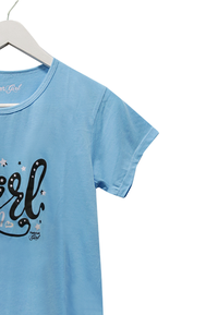Gambar Habitat Girl - Cool Girl T-Shirt Pink - Kaos Katun 30s Sablon Rubber - Biru Muda dari Mal Golden Truly Store Kota Administrasi Jakarta Utara 3 Tokopedia