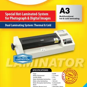 Mesin Laminating A3 / Alat Press Laminator - SECURE INSTANT II METAL
