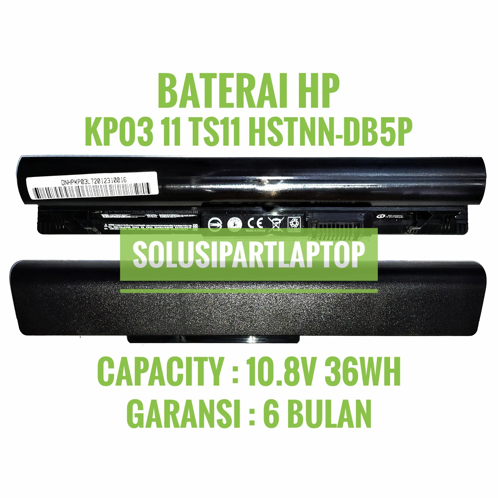 Baterai Laptop Untuk HP TOUCHSMARTu11 KP03 KP06 HSTNN YB5P