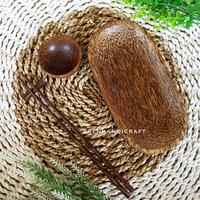Gambar 1 Paket piring susi kayu aren oval dari Aren Handicraft Kab. Jember 1 Tokopedia