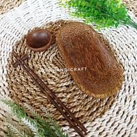 Gambar 1 Paket piring susi kayu aren oval dari Aren Handicraft Kab. Jember 2 Tokopedia