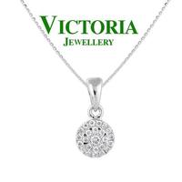 Gambar Liontin Berlian/Pendant Diamond-Victoria Jewellery-4093 - White Rose Gold dari Victoria Jewellery Online Kota Administrasi Jakarta Selatan 1 Tokopedia