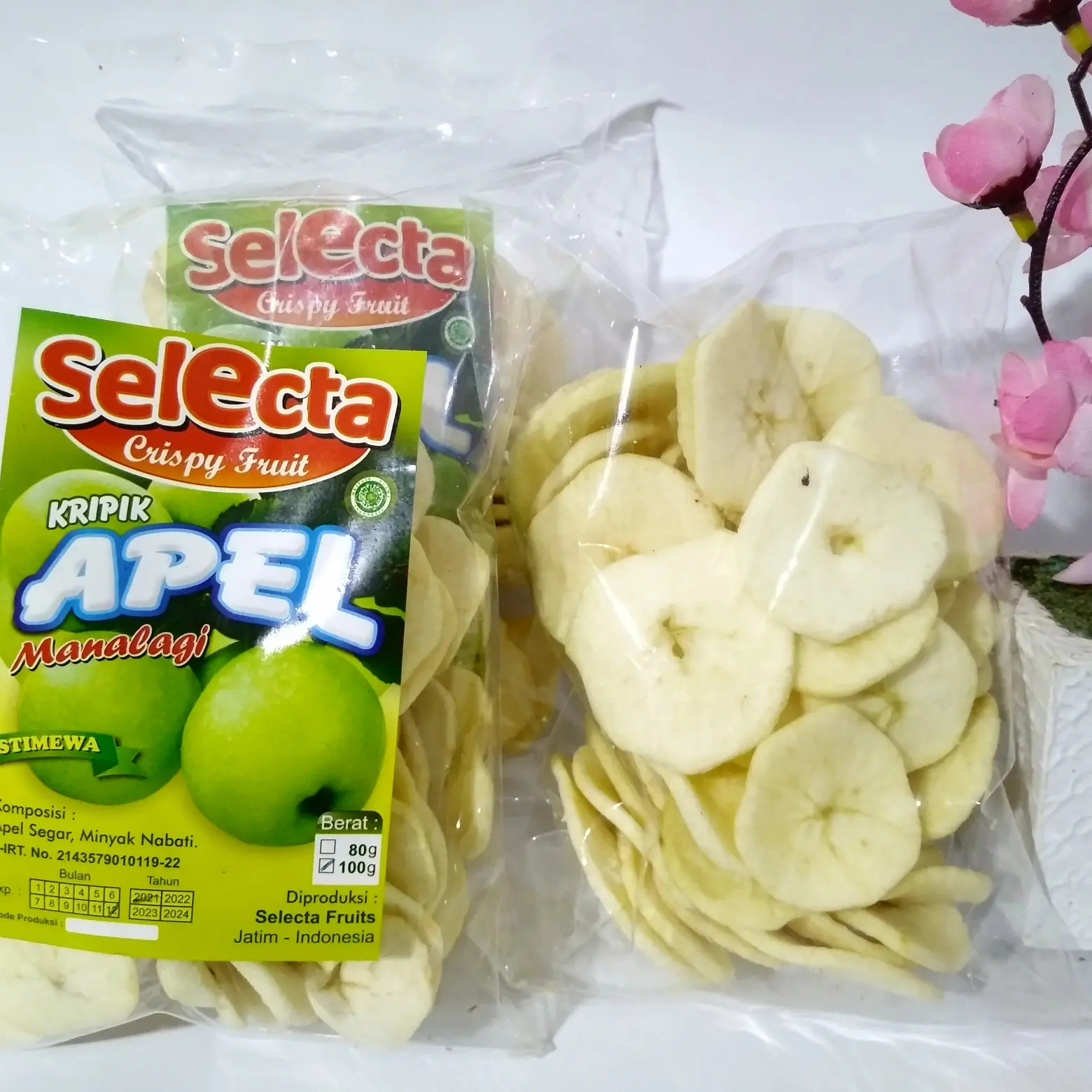 Keripik Apel Selecta Transparant Tanpa Kulit Istimewa