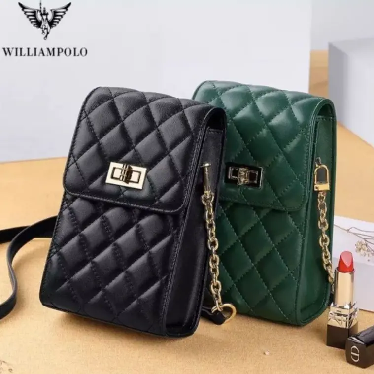 Tas Selempang WILLME-TK Sling Bag Wanita Hp Jait-jait Bordir Handphone