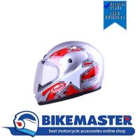 Gambar Helm Andes AS-555 Silver/A25 Red Fullface New!! - L dari Bike Master Kota Bandung 1 Tokopedia