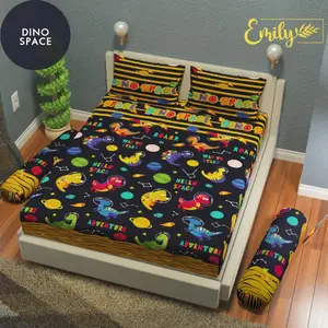 Sprei Homemade Premium Dino Space SUPERMURAH