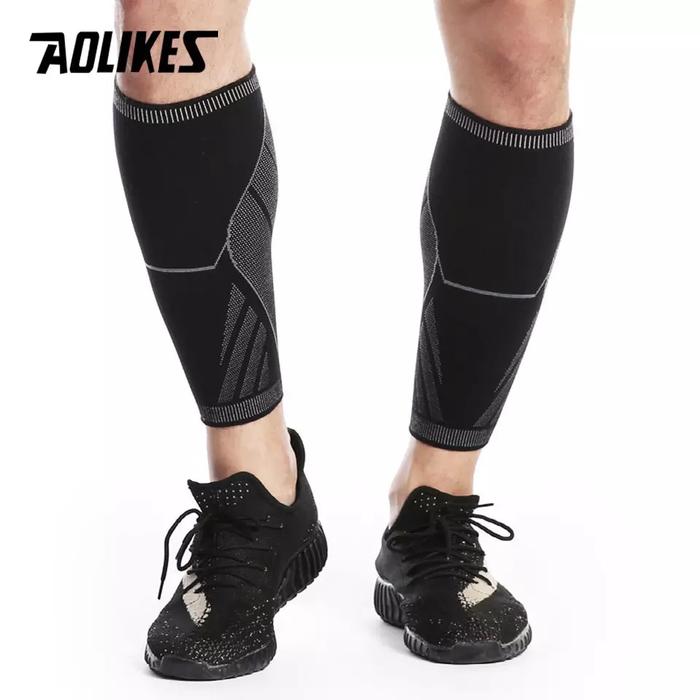 Gambar 7760 AOLIKES CALF SLEEVES DEKER BETIS WRAP SUPPORT PAD LEG GUARD - Hitam, M dari Aolikes Indonesia Store Kota Tangerang Tokopedia