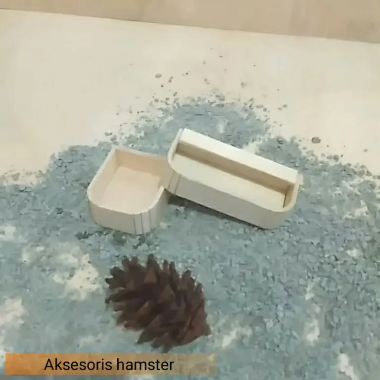 tempat makan hamster kayu